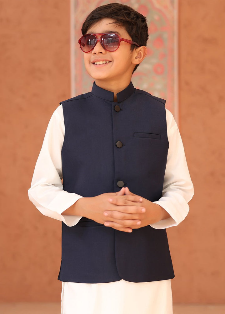 Mazham Plain Boys Kurta Trouser N Waistcoat - OWKTWNBSW-K