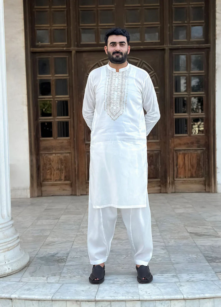 Mazham Pret Embroidered Wash N wear Kurta Pajama OFCECG