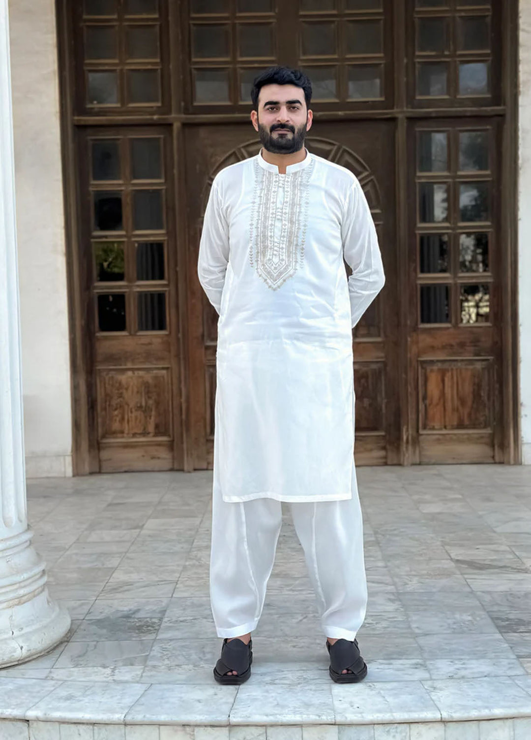 Mazham Pret Embroidered Cotton Kameez Shalwar OFCECG