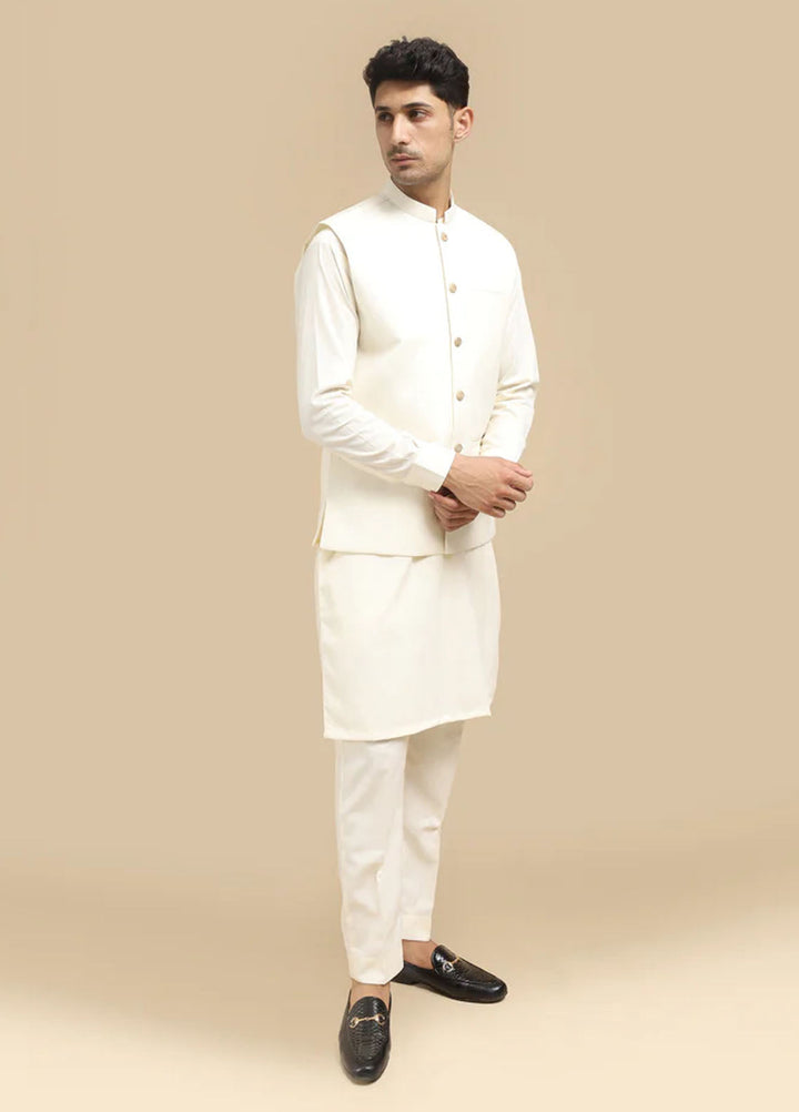 Mazham Pret Plain Blended 3 Piece Suit BKTWBW