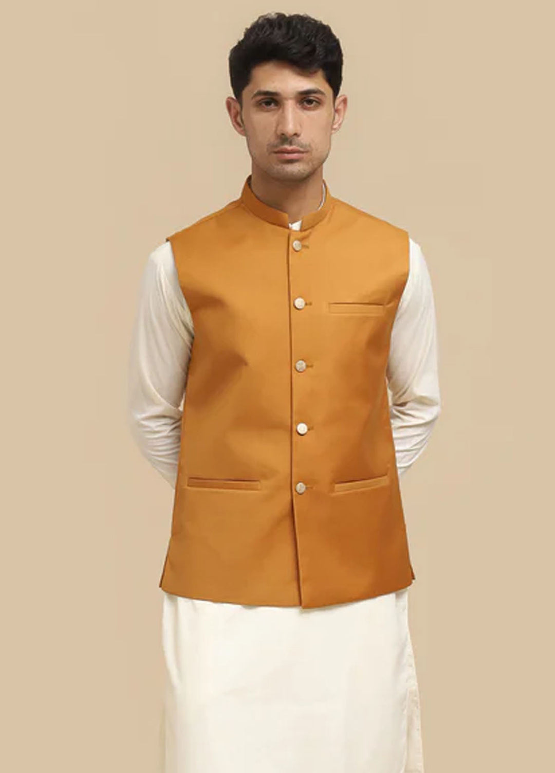 Mazham Pret Plain Blended 3 Piece Suit BKTWCSW