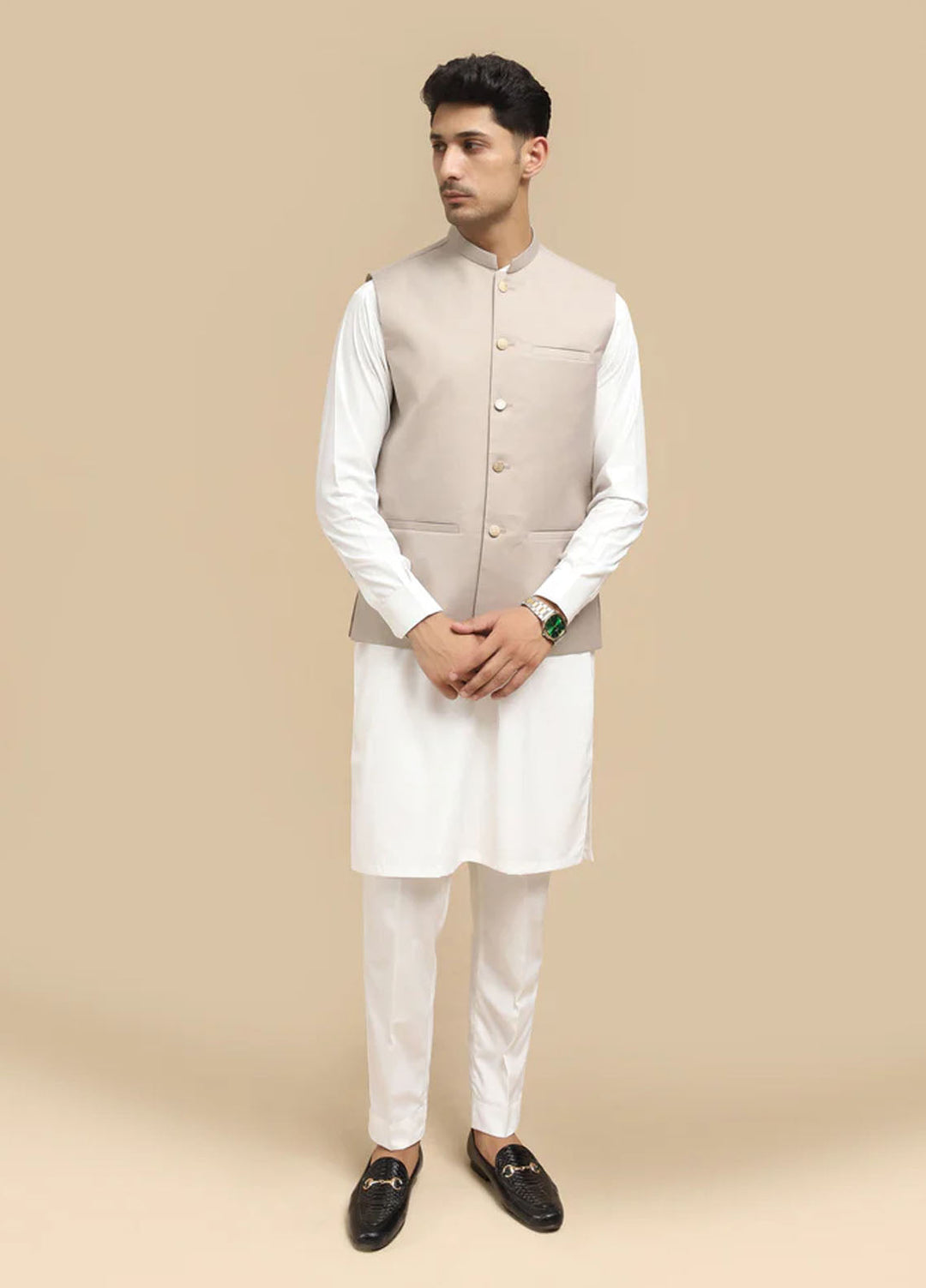 Mazham Pret Plain Blended 3 Piece Suit OWKTWBSW