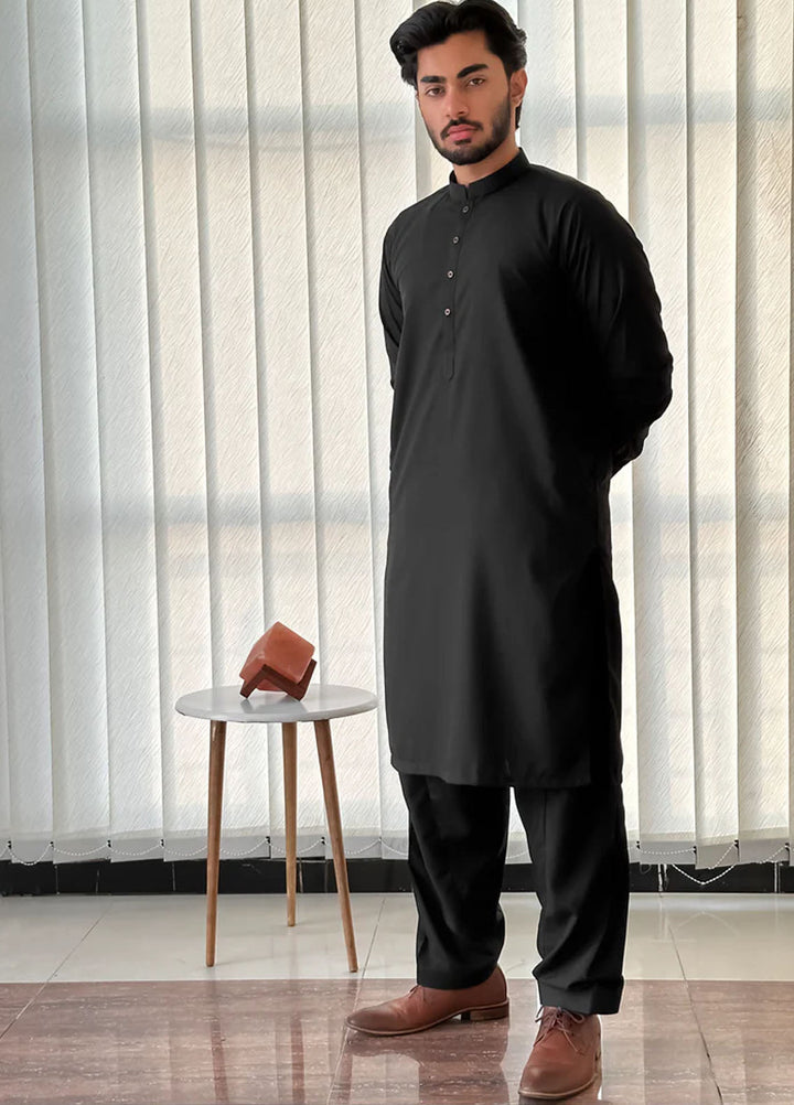 Mazham Pret Plain Blended Kurta-Shalwar BBKS-S-M