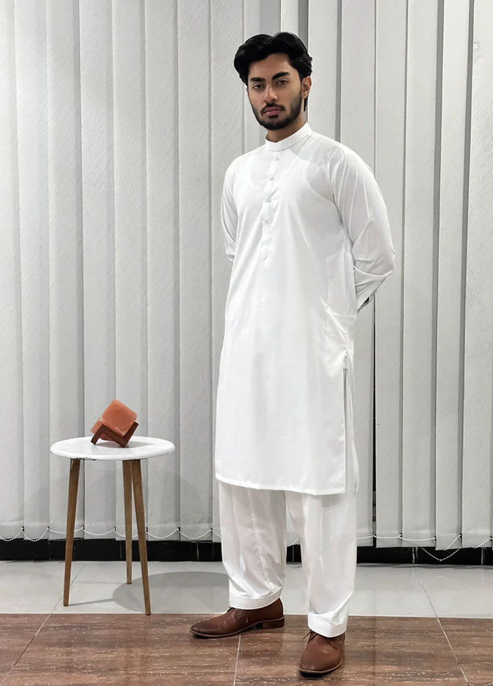 Mazham Pret Plain Blended Kurta-Shalwar OWBKS-S-M