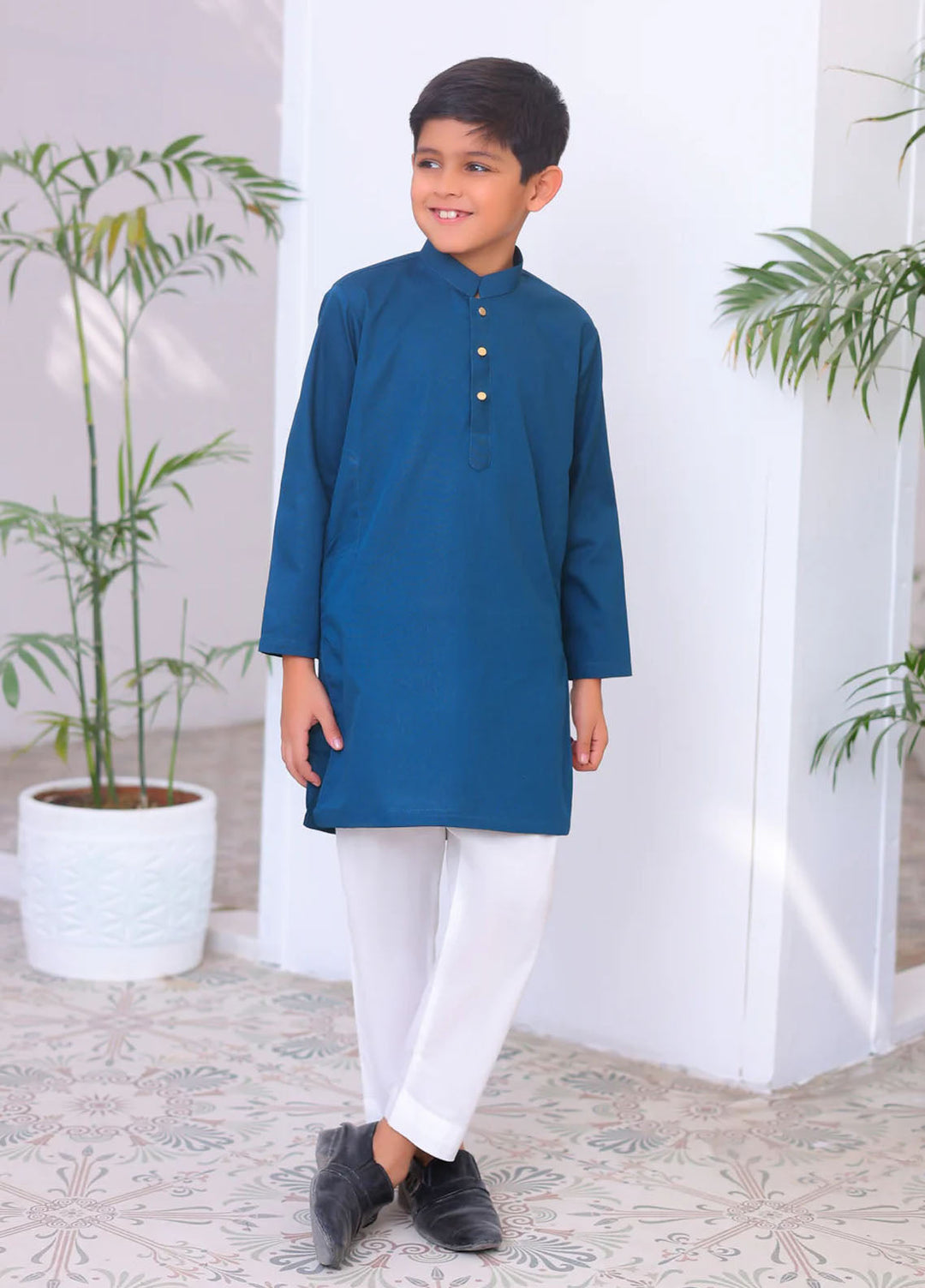 Mazham Pret Plain Cotton Kurta-Shalwar FBCKT-K