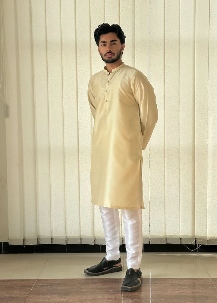 Mazham Pret Plain Raw Silk Kurta-Pajama LYKT-S-M