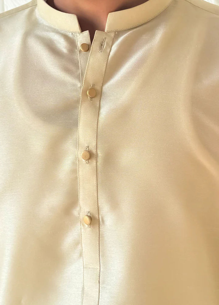 Mazham Pret Plain Raw Silk Kurta-Pajama LYKT-S-M