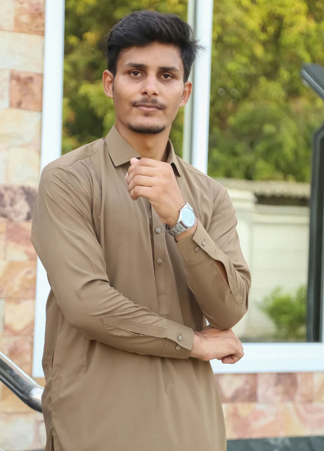 Mazham Pret Plain Wash and Wear Kurta-Shalwar KFCSK-S
