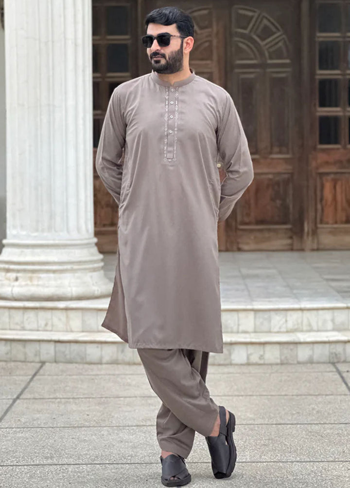 Mazham Pret Plain Wash and Wear Kurta-Shalwar LBMT333-S