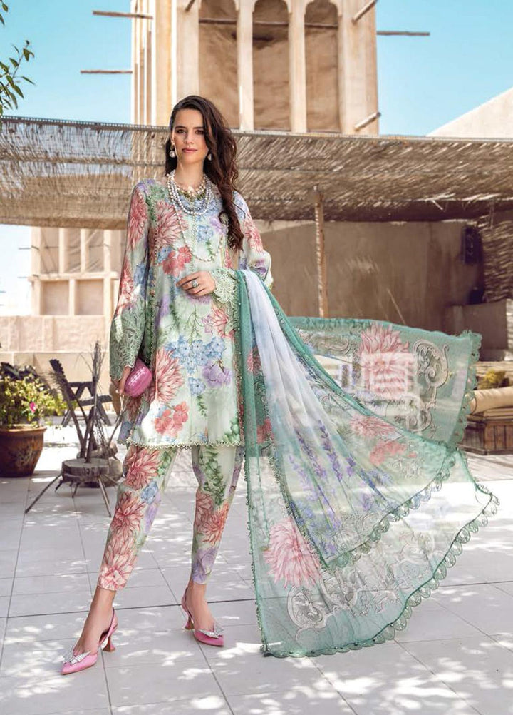 Desert Rose by Maria B Printed Cambric Suits Unstitched 3 Piece MB22DR MPT-1501-A - Winter Collection