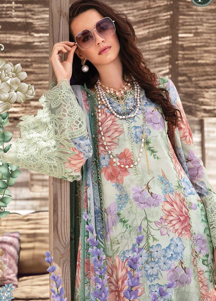 Desert Rose by Maria B Printed Cambric Suits Unstitched 3 Piece MB22DR MPT-1501-A - Winter Collection