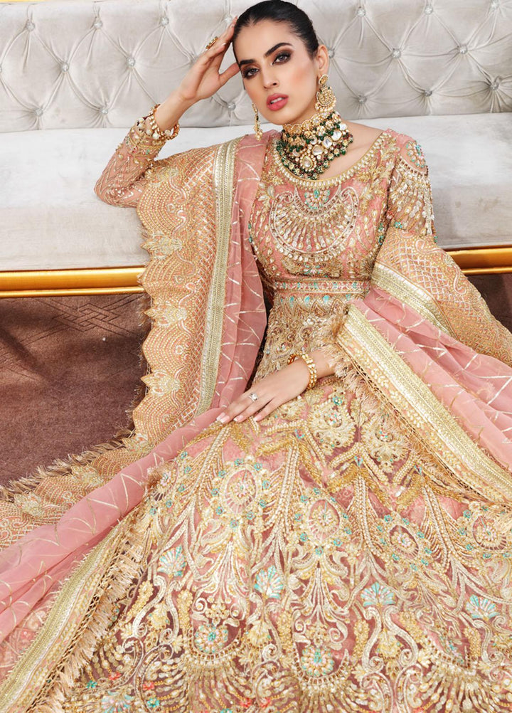 Maryum N Maria Embroidered Net Suits Unstitched 3 Piece MNM21B MBM-0014 Vogue Marvel - Bridal Collection