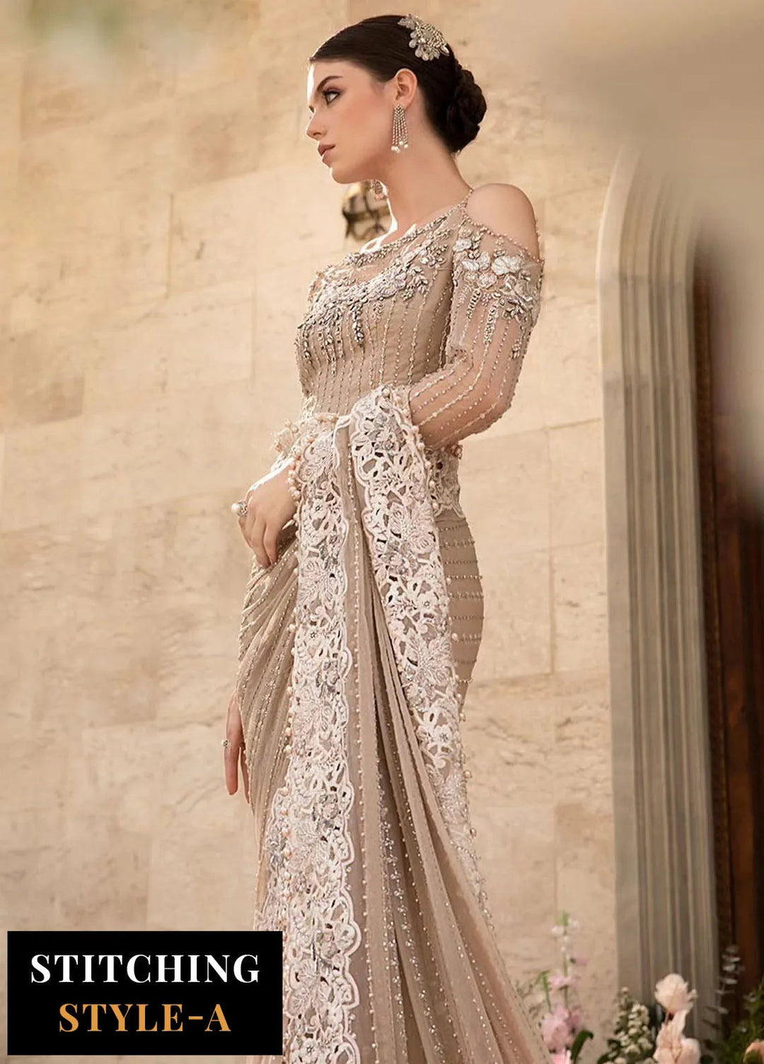 Mbroidered By Maria B Embroidered Suit Unstitched 3 Piece MB24M D-01 - Luxury Collection
