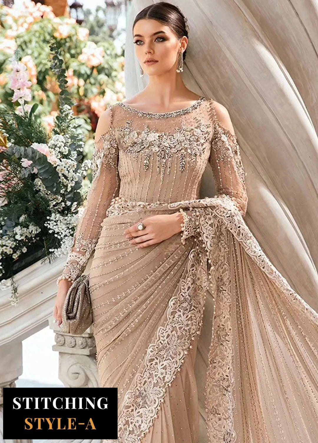 Mbroidered By Maria B Embroidered Suit Unstitched 3 Piece MB24M D-01 - Luxury Collection