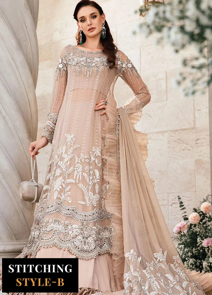Mbroidered By Maria B Embroidered Suit Unstitched 3 Piece MB24M D-01 - Luxury Collection