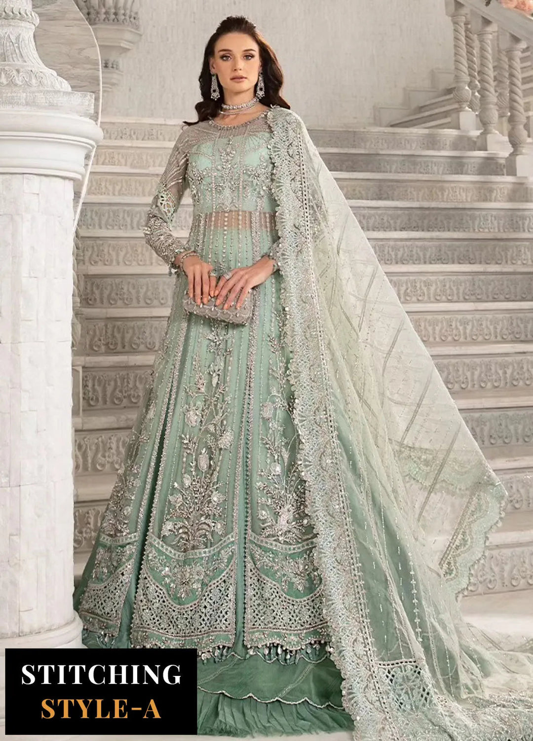 Mbroidered By Maria B Embroidered Suit Unstitched 3 Piece MB24M D-03 - Luxury Collection