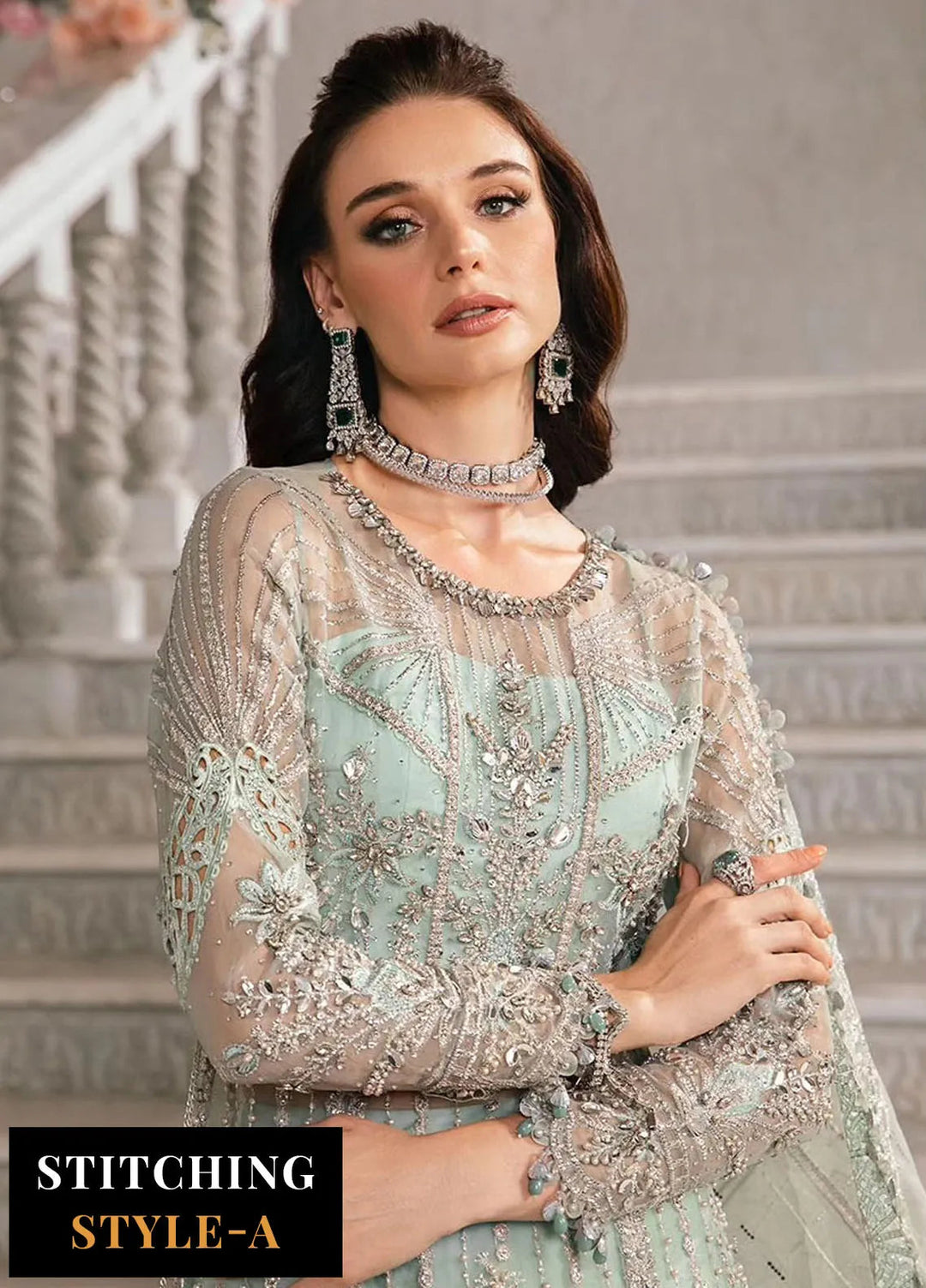 Mbroidered By Maria B Embroidered Suit Unstitched 3 Piece MB24M D-03 - Luxury Collection