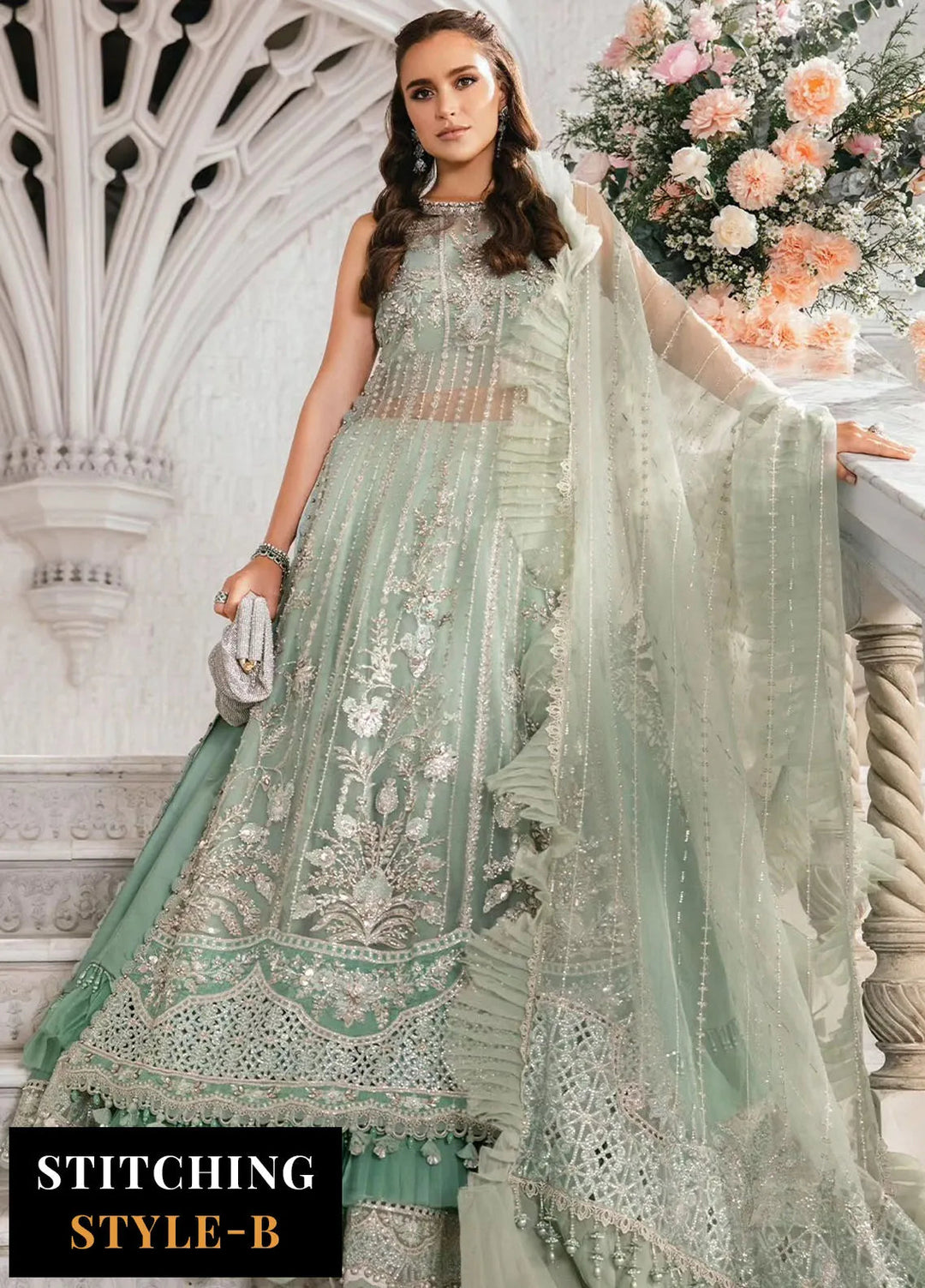Mbroidered By Maria B Embroidered Suit Unstitched 3 Piece MB24M D-03 - Luxury Collection