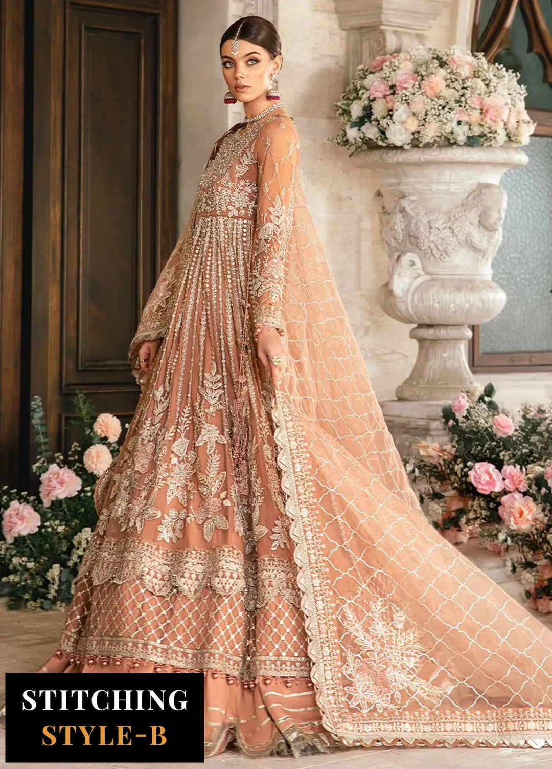 Mbroidered By Maria B Embroidered Suit Unstitched 3 Piece MB24M D-04 - Luxury Collection