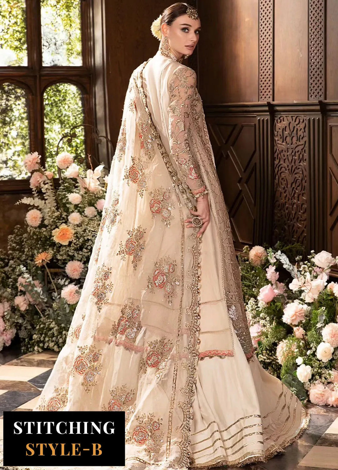 Mbroidered By Maria B Embroidered Suit Unstitched 3 Piece MB24M D-05 - Luxury Collection