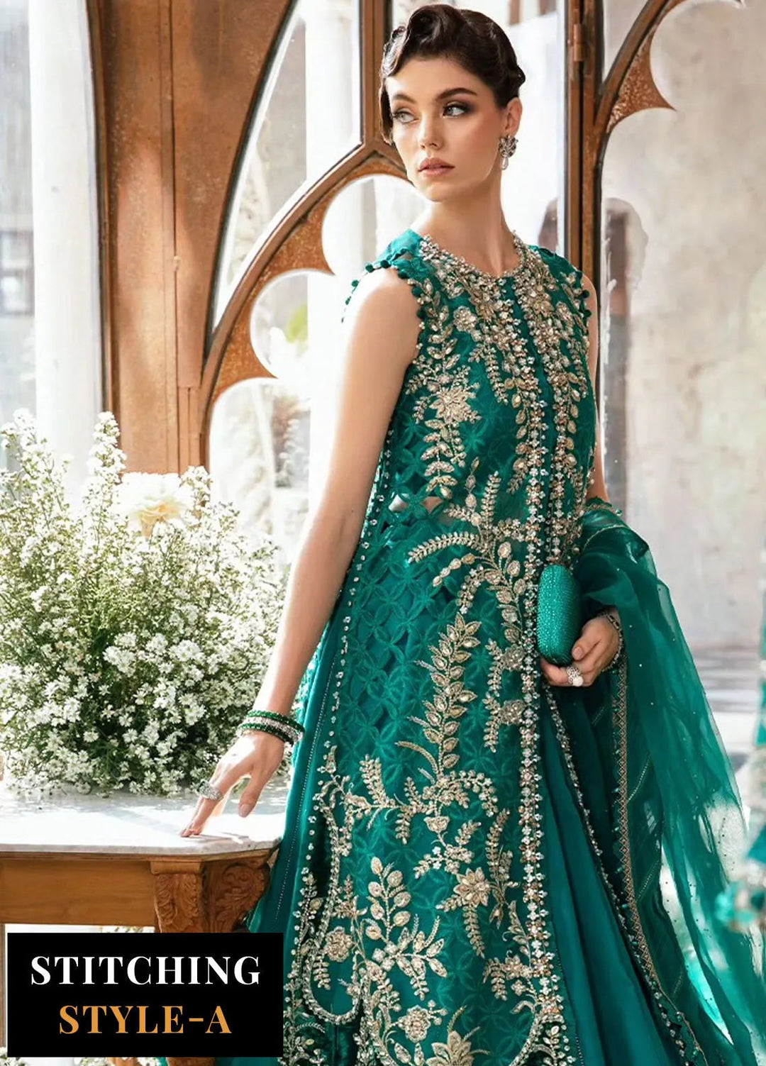 Mbroidered By Maria B Embroidered Suit Unstitched 3 Piece MB24M D-06 - Luxury Collection