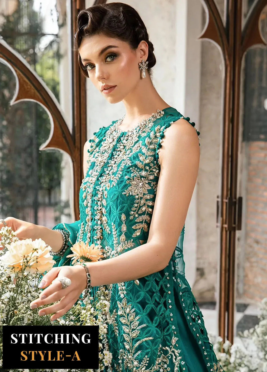 Mbroidered By Maria B Embroidered Suit Unstitched 3 Piece MB24M D-06 - Luxury Collection
