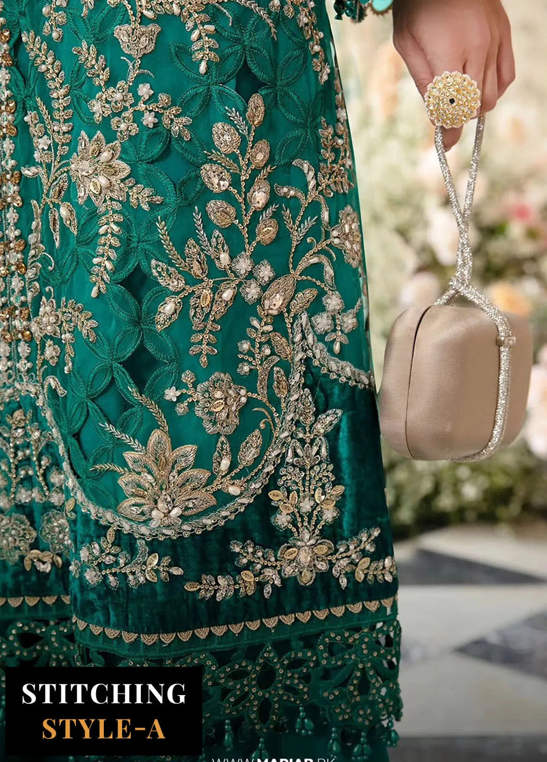 Mbroidered By Maria B Embroidered Suit Unstitched 3 Piece MB24M D-06 - Luxury Collection