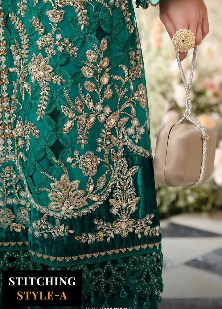 Mbroidered By Maria B Embroidered Suit Unstitched 3 Piece MB24M D-06 - Luxury Collection