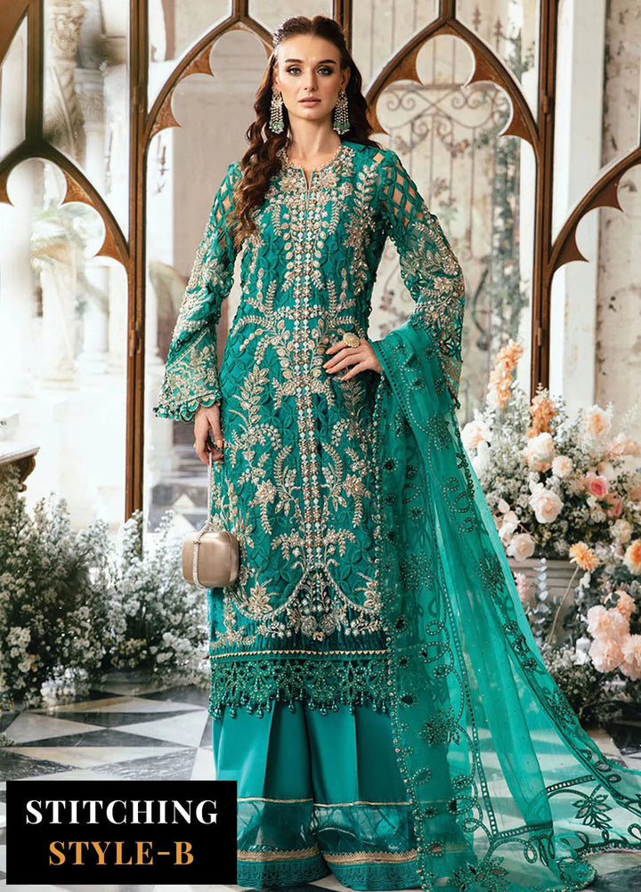 Mbroidered By Maria B Embroidered Suit Unstitched 3 Piece MB24M D-06 - Luxury Collection
