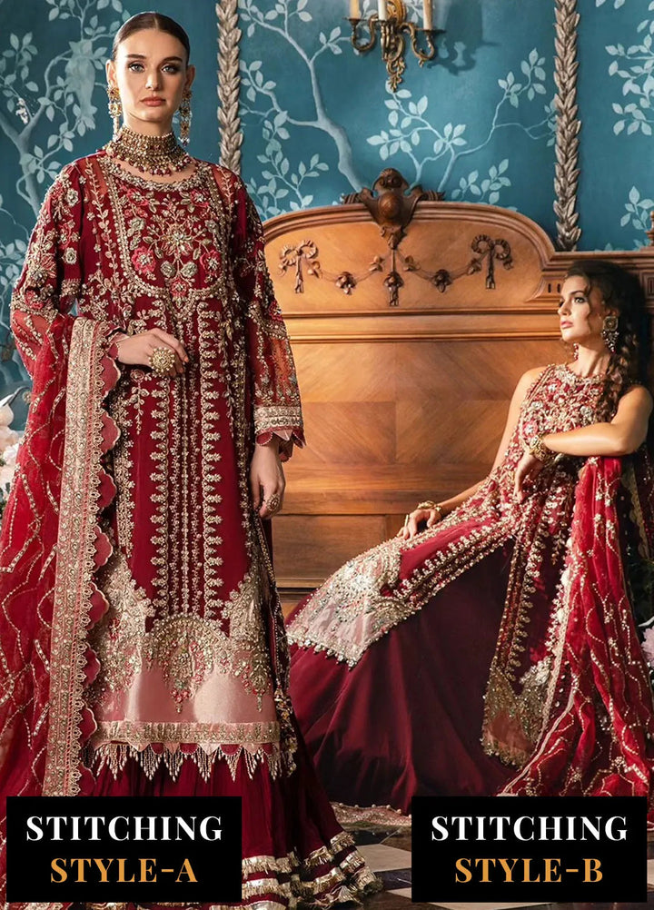 Mbroidered By Maria B Embroidered Suit Unstitched 3 Piece MB24M D-07 - Luxury Collection