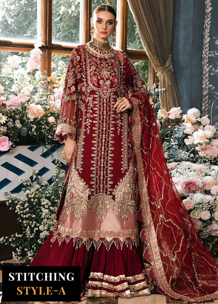 Mbroidered By Maria B Embroidered Suit Unstitched 3 Piece MB24M D-07 - Luxury Collection