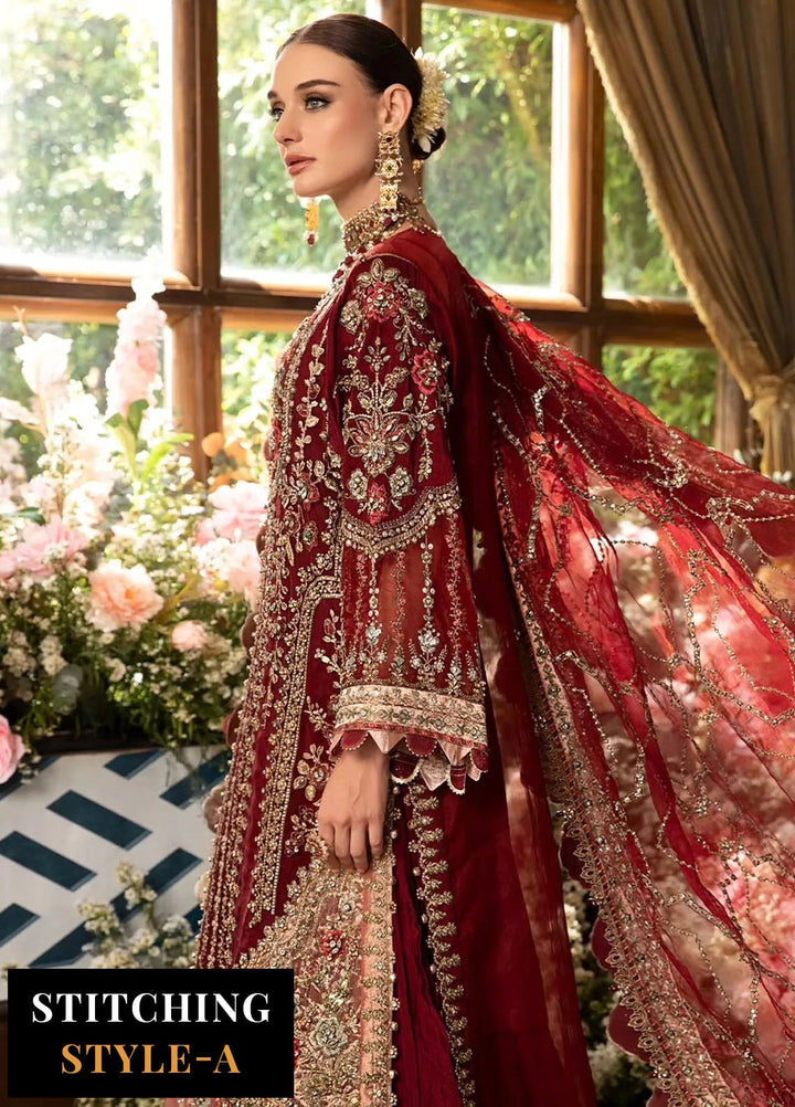 Mbroidered By Maria B Embroidered Suit Unstitched 3 Piece MB24M D-07 - Luxury Collection