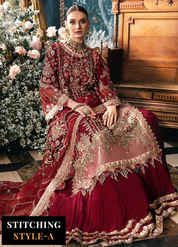 Mbroidered By Maria B Embroidered Suit Unstitched 3 Piece MB24M D-07 - Luxury Collection