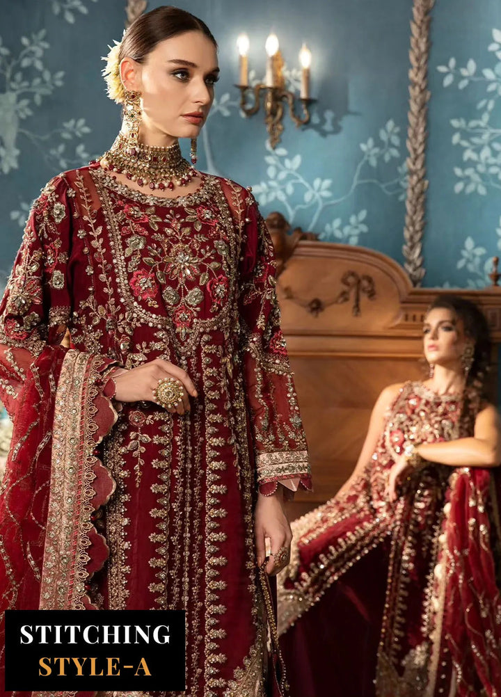 Mbroidered By Maria B Embroidered Suit Unstitched 3 Piece MB24M D-07 - Luxury Collection