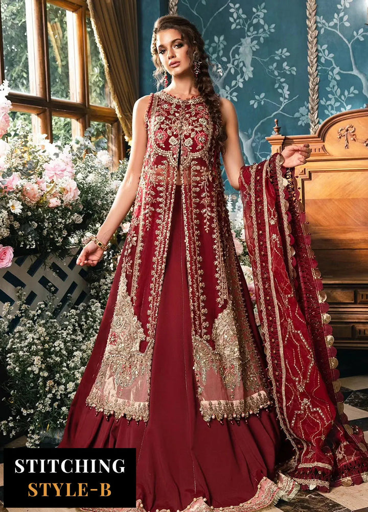 Mbroidered By Maria B Embroidered Suit Unstitched 3 Piece MB24M D-07 - Luxury Collection