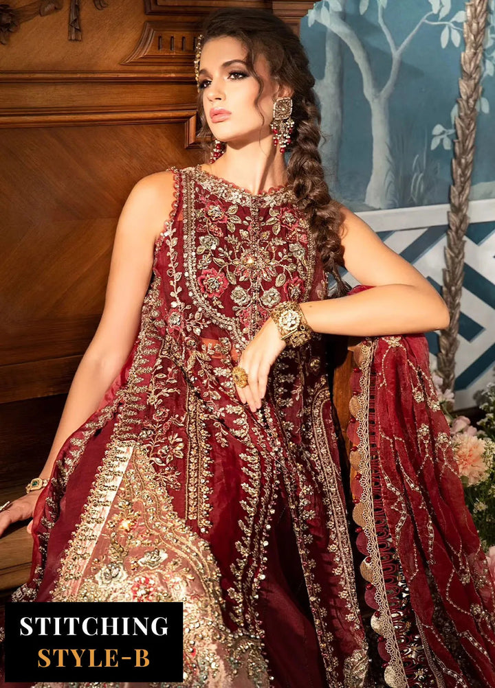 Mbroidered By Maria B Embroidered Suit Unstitched 3 Piece MB24M D-07 - Luxury Collection