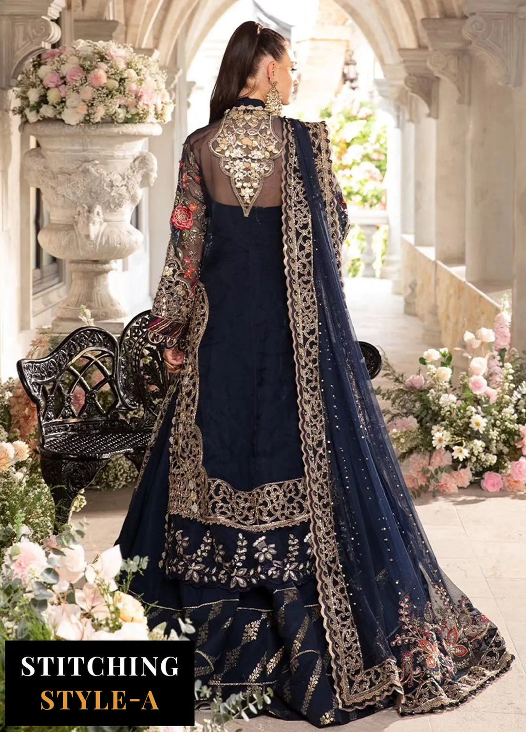 Mbroidered By Maria B Embroidered Suit Unstitched 3 Piece MB24M D-08 - Luxury Collection