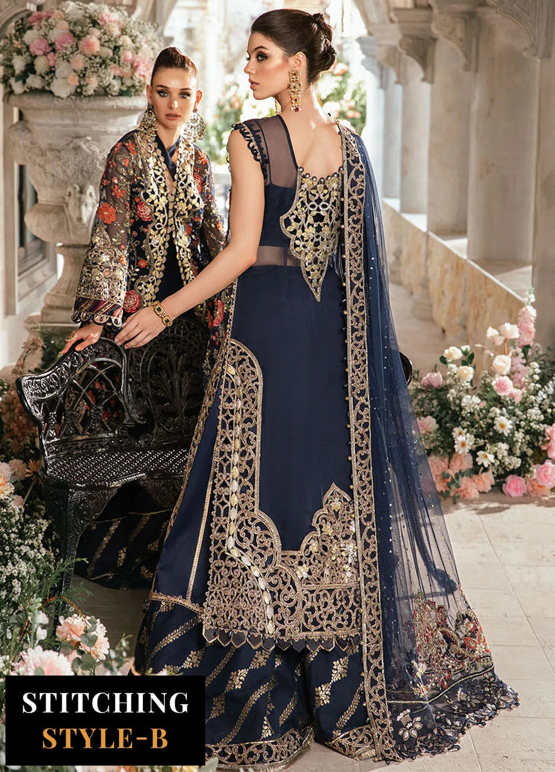 Mbroidered By Maria B Embroidered Suit Unstitched 3 Piece MB24M D-08 - Luxury Collection