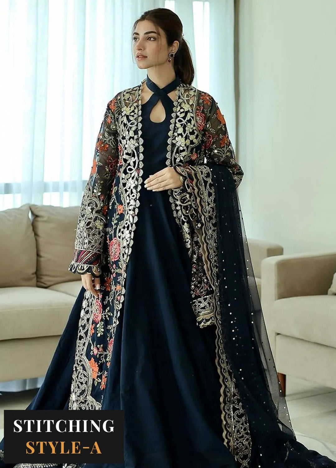 Mbroidered By Maria B Embroidered Suit Unstitched 3 Piece MB24M D-08 - Luxury Collection
