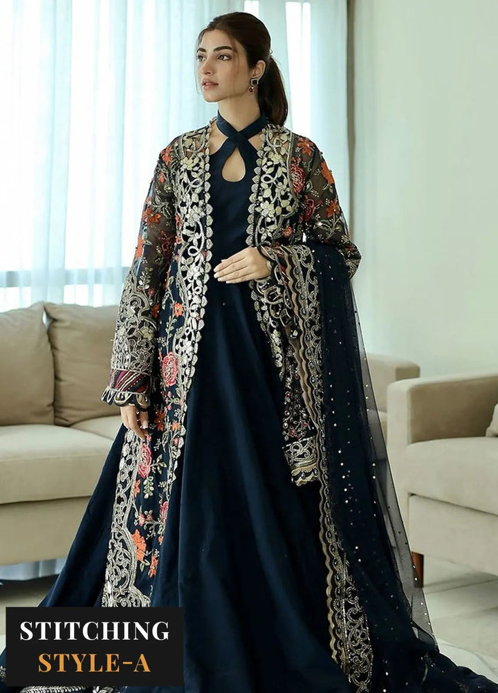 Mbroidered By Maria B Embroidered Suit Unstitched 3 Piece MB24M D-08 - Luxury Collection