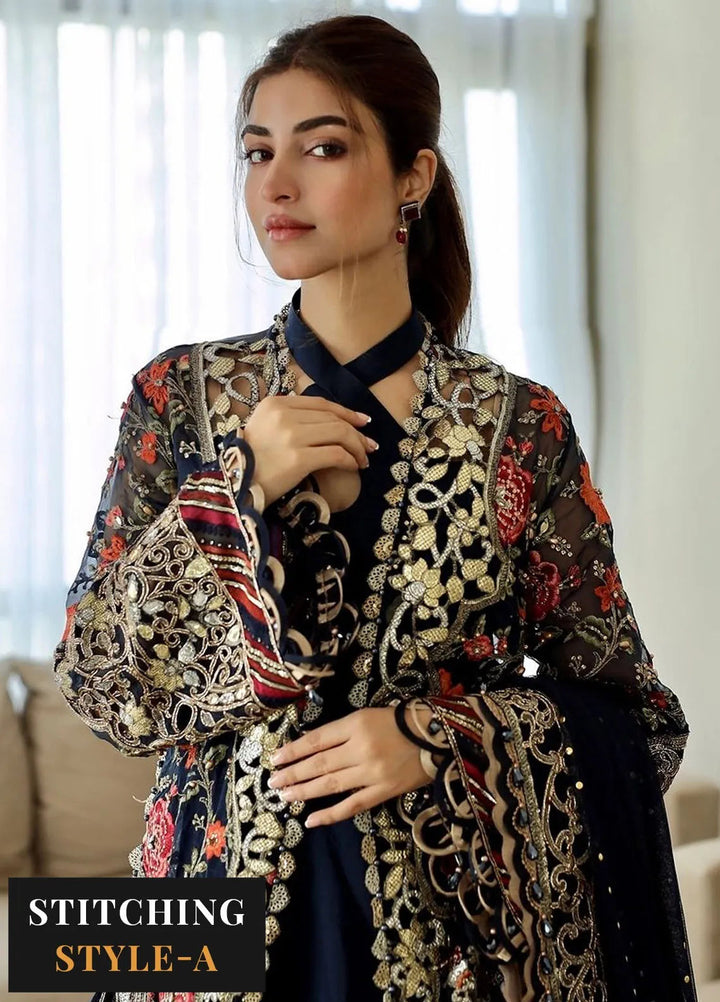 Mbroidered By Maria B Embroidered Suit Unstitched 3 Piece MB24M D-08 - Luxury Collection