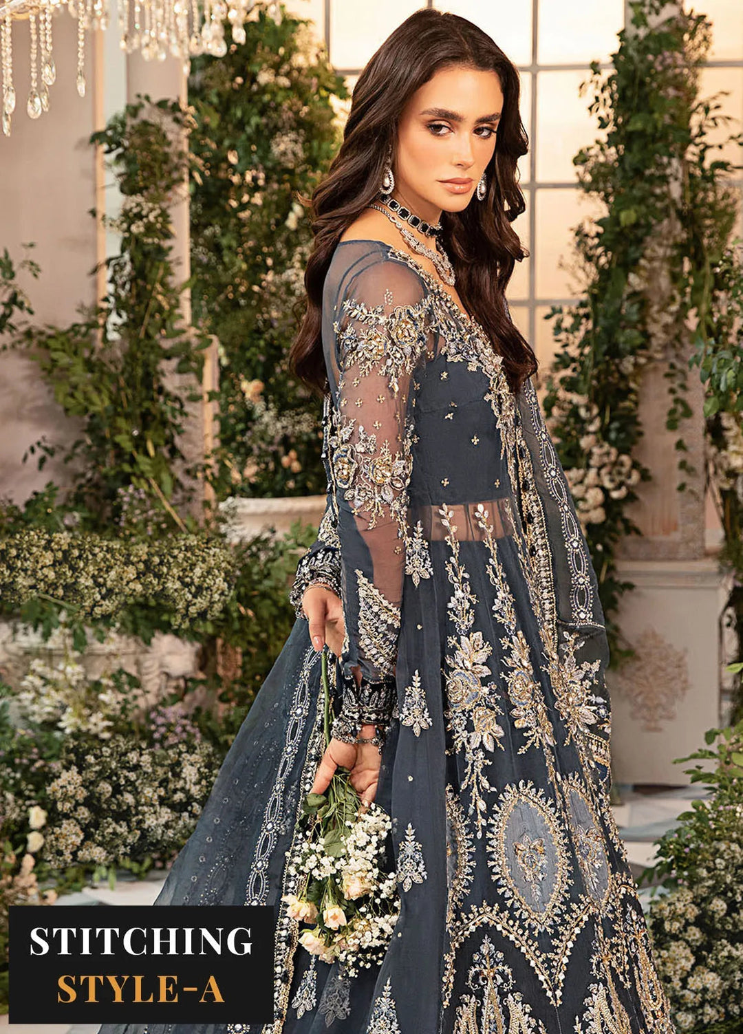 Mbroidered By Maria B Embroidered Suit Unstitched 3 Piece MB24MW D-01 - Wedding Collection