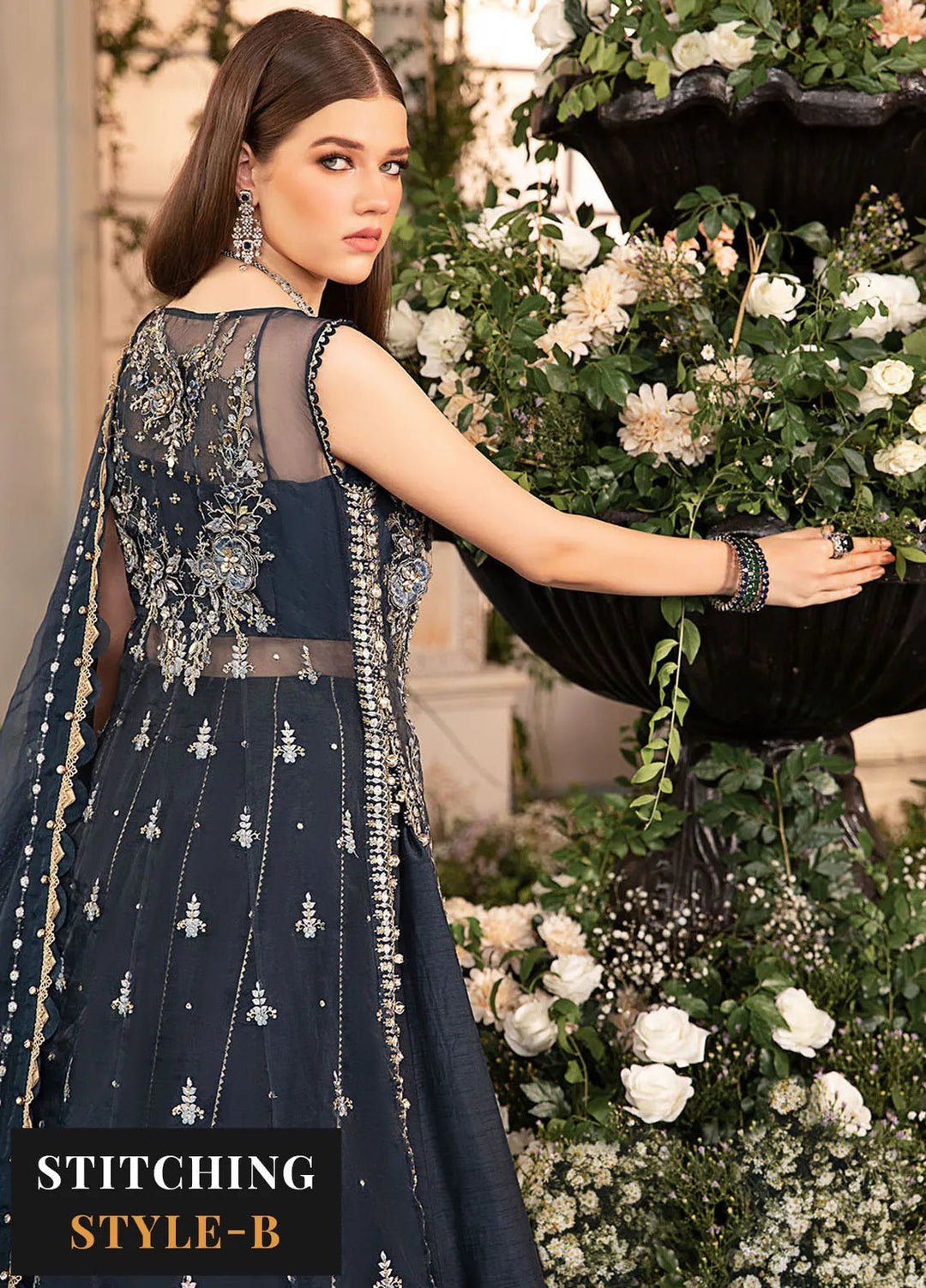 Mbroidered By Maria B Embroidered Suit Unstitched 3 Piece MB24MW D-01 - Wedding Collection
