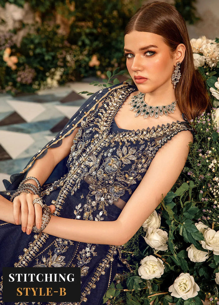 Mbroidered By Maria B Embroidered Suit Unstitched 3 Piece MB24MW D-01 - Wedding Collection