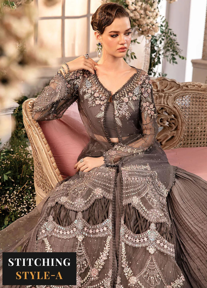 Mbroidered By Maria B Embroidered Suit Unstitched 3 Piece MB24MW D-02 - Wedding Collection