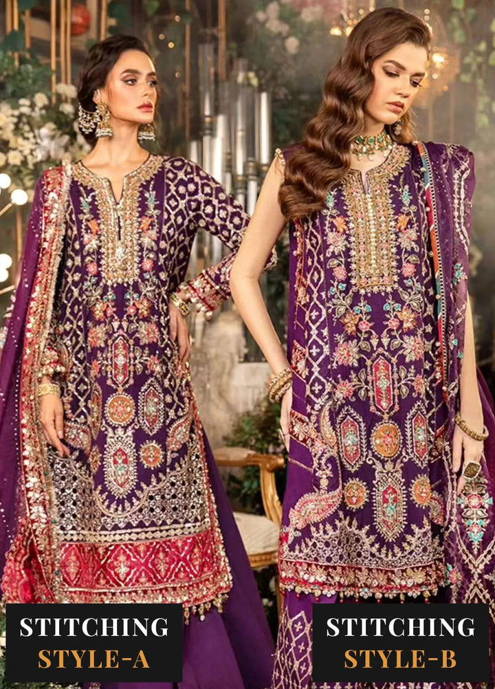 Mbroidered By Maria B Embroidered Suit Unstitched 3 Piece MB24MW D-03 - Wedding Collection