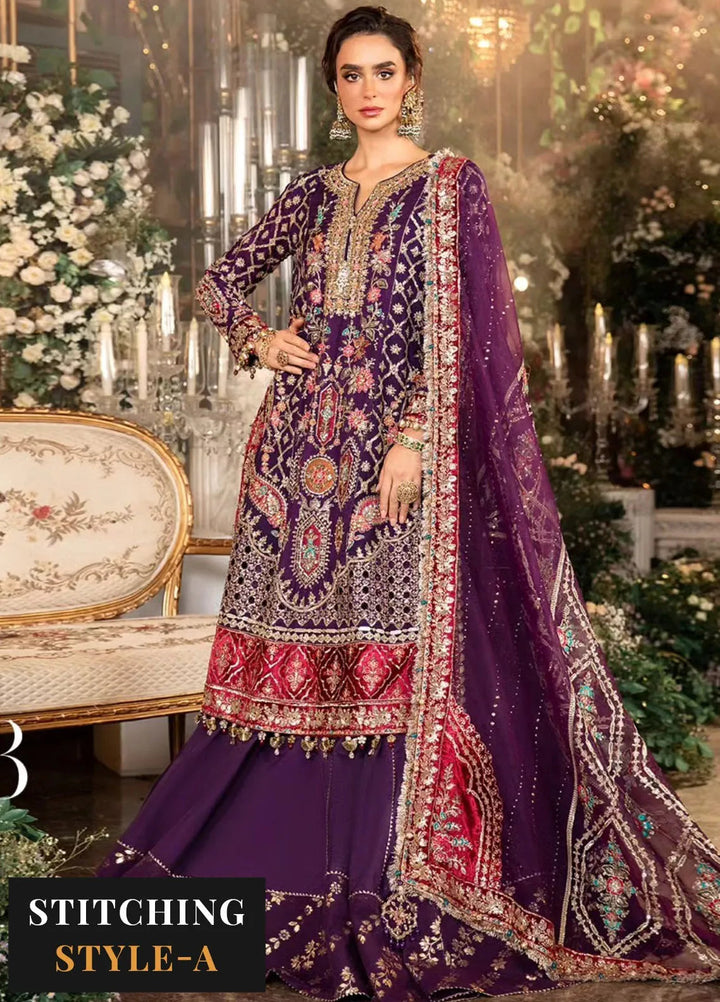 Mbroidered By Maria B Embroidered Suit Unstitched 3 Piece MB24MW D-03 - Wedding Collection