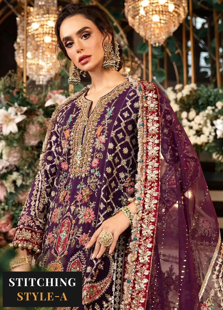 Mbroidered By Maria B Embroidered Suit Unstitched 3 Piece MB24MW D-03 - Wedding Collection