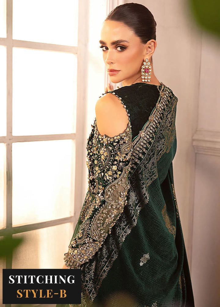 Mbroidered By Maria B Embroidered Suit Unstitched 3 Piece MB24MW D-04 - Wedding Collection