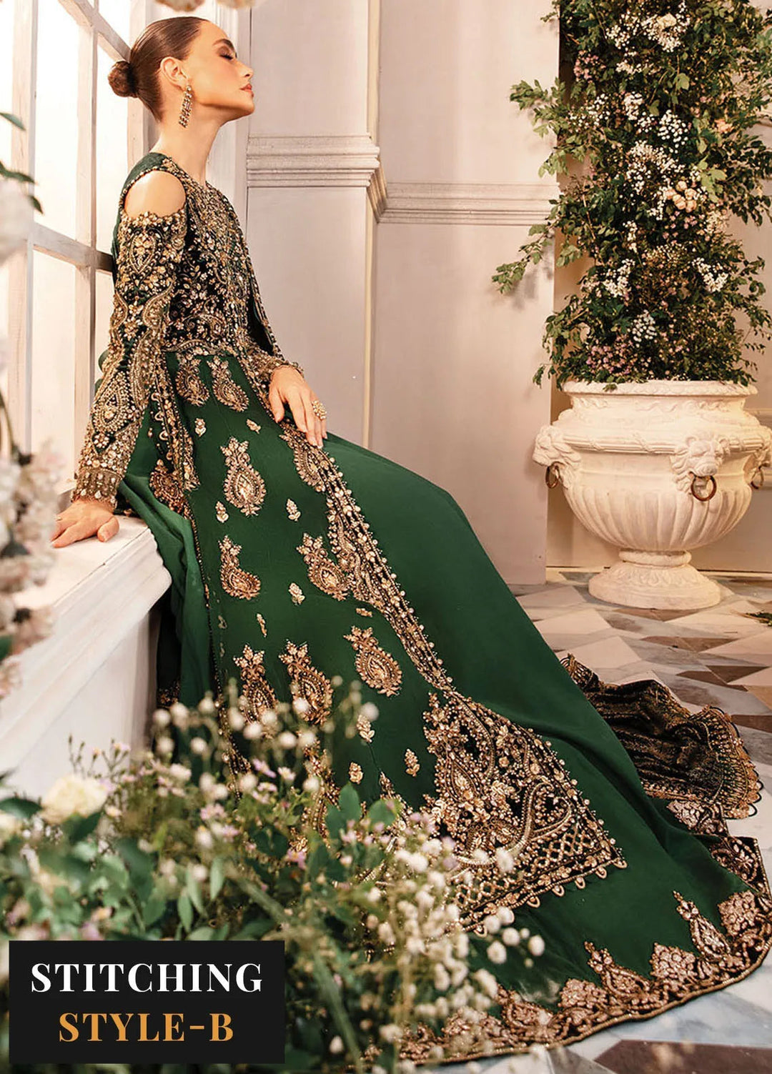 Mbroidered By Maria B Embroidered Suit Unstitched 3 Piece MB24MW D-04 - Wedding Collection
